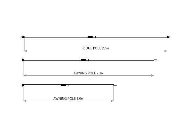 Oztent Telescopic Poles