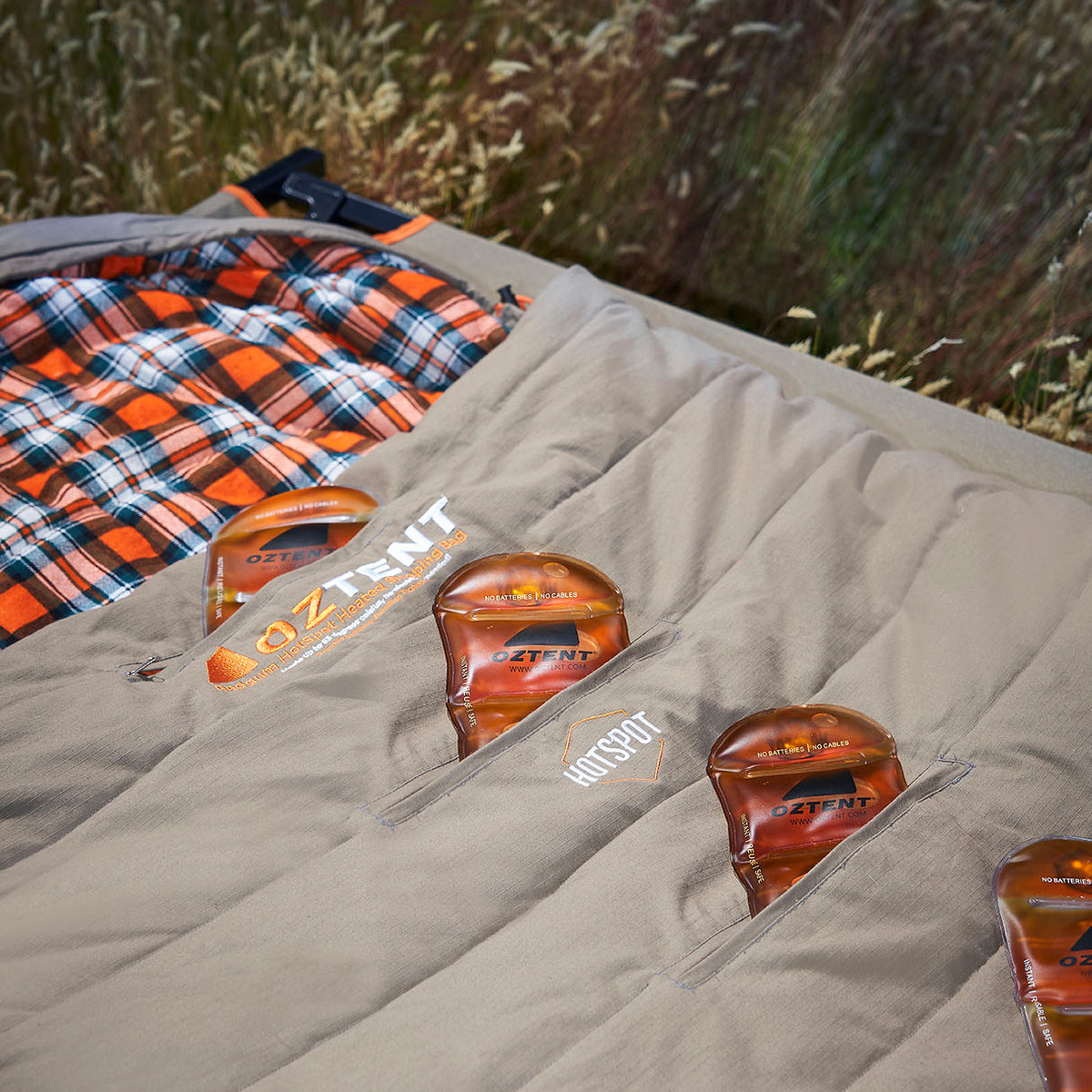 Oztent Redgum HotSpot Heated XL Sleeping Bag — Oztent USA