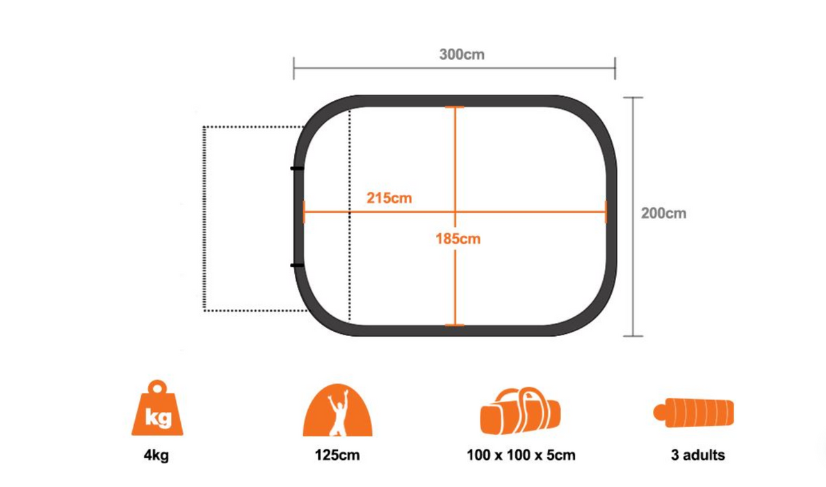 Malamoo 3 Second Tent - Camo