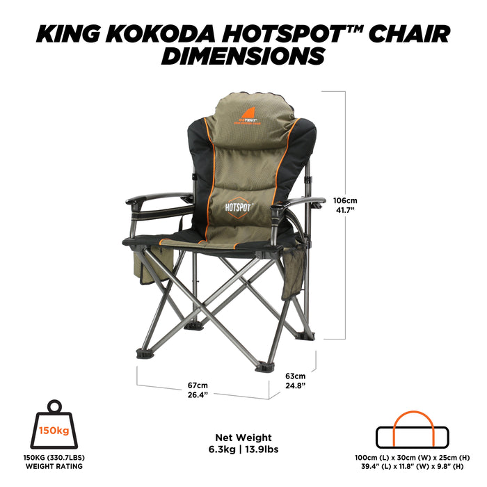 Oztent King Kokoda HotSpot™ Chair