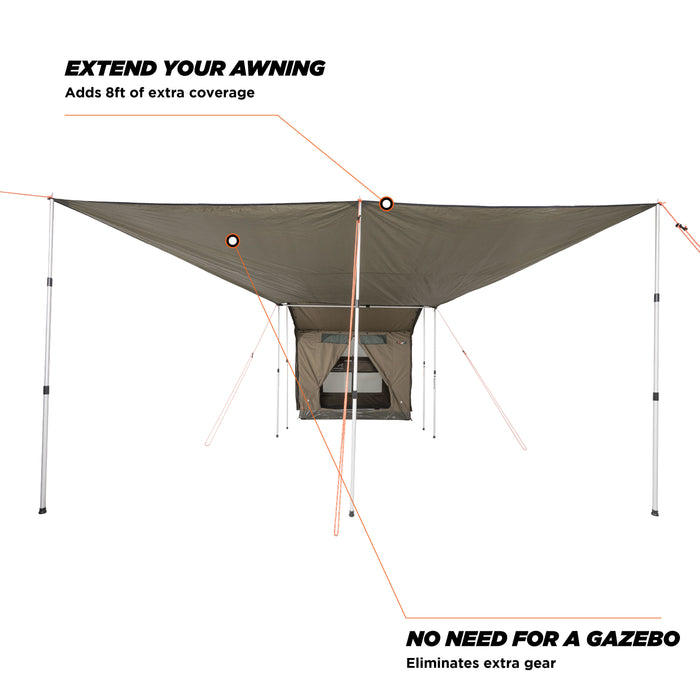 Oztent RV and RV Plus Zip-In Tarp Awning Extension