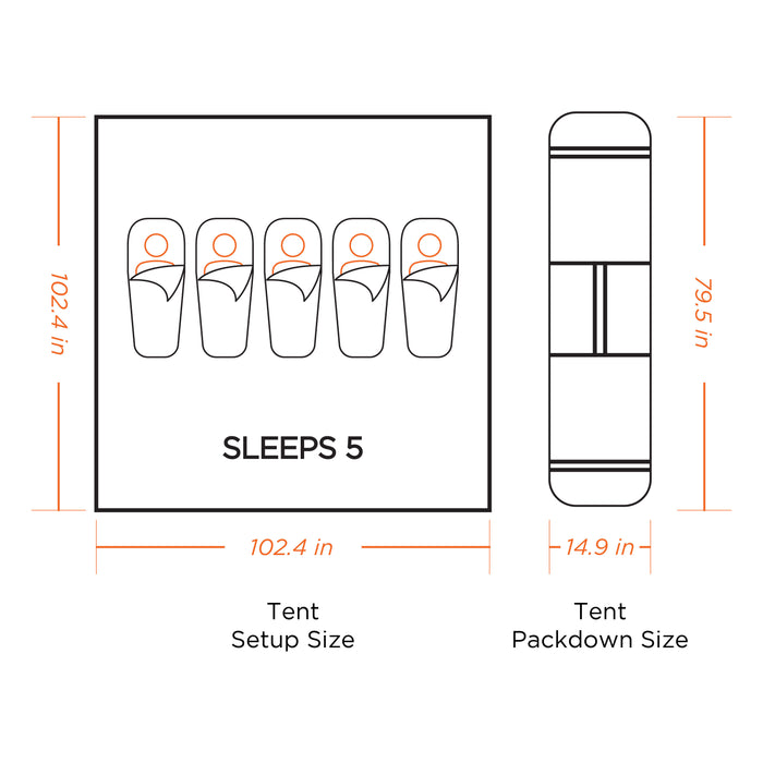 dimensions tent Oztent RV-5 Plus Tent — Oztent USA